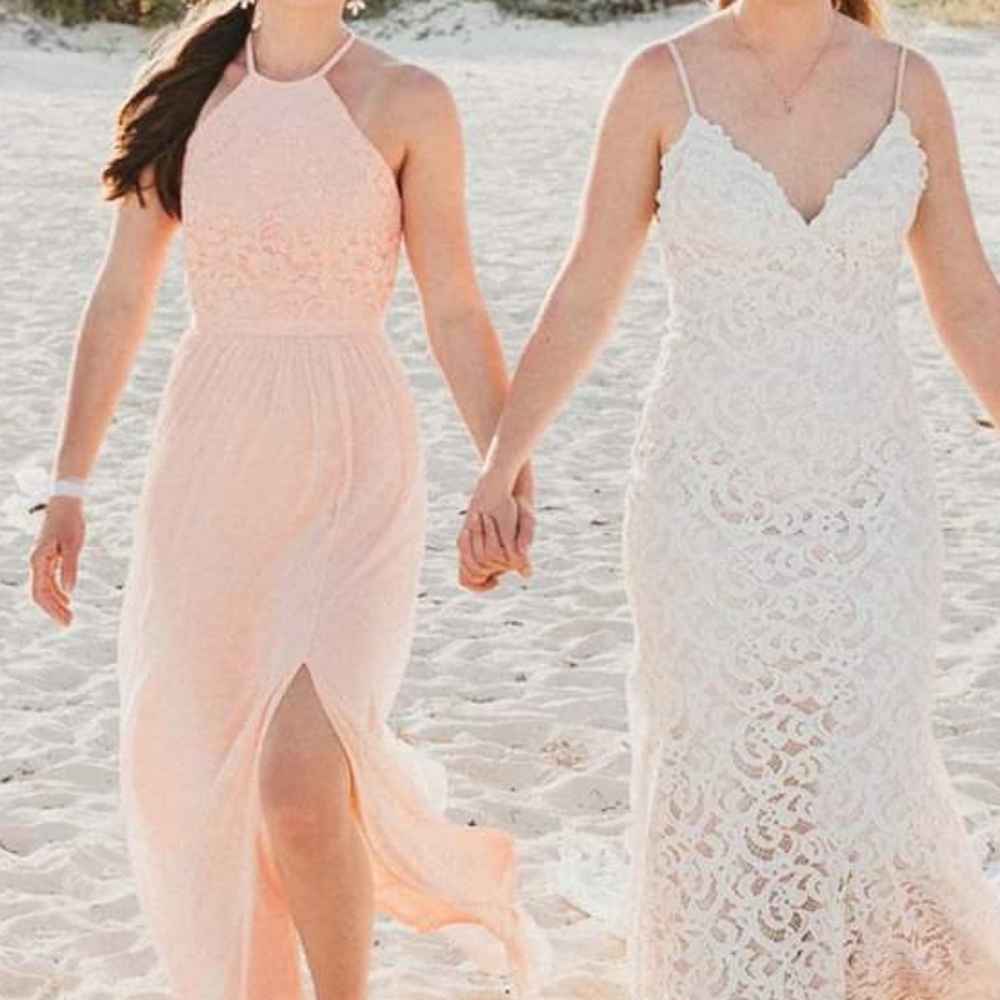 David's Bridal Bellini Bridesmaid Dress